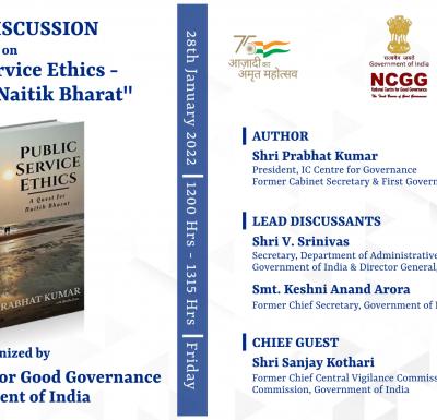 Book Review by Shri V. Srinivas on "Public Service Ethics - A Quest for Naitik Bharat" authored by Shri Prabhat Kumar