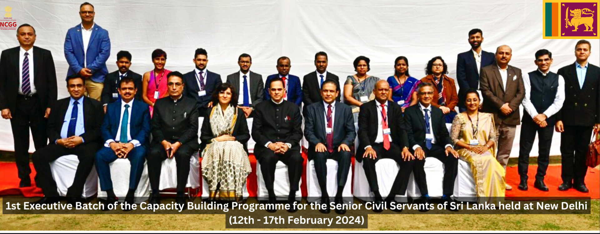 1st Executive Batch of the Capacity Building Programme for the Senior Civil Servants of Sri Lanka held at New Delhi