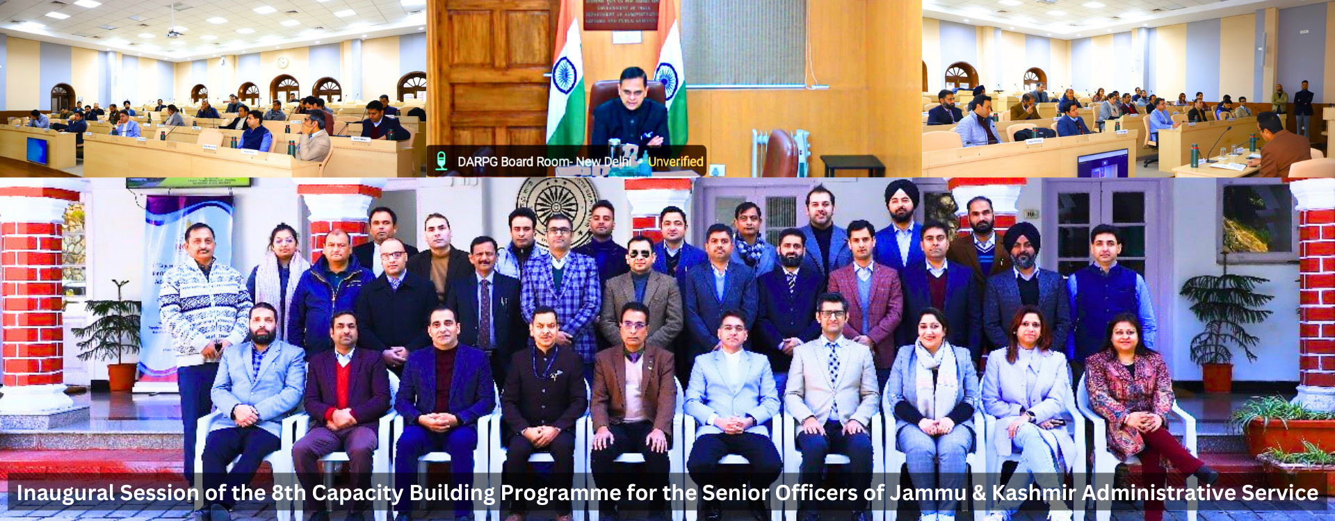 Inaugural Session of the 8th Capacity Building Programme for the Senior Officers of Jammu &amp; Kashmir Administrative Service