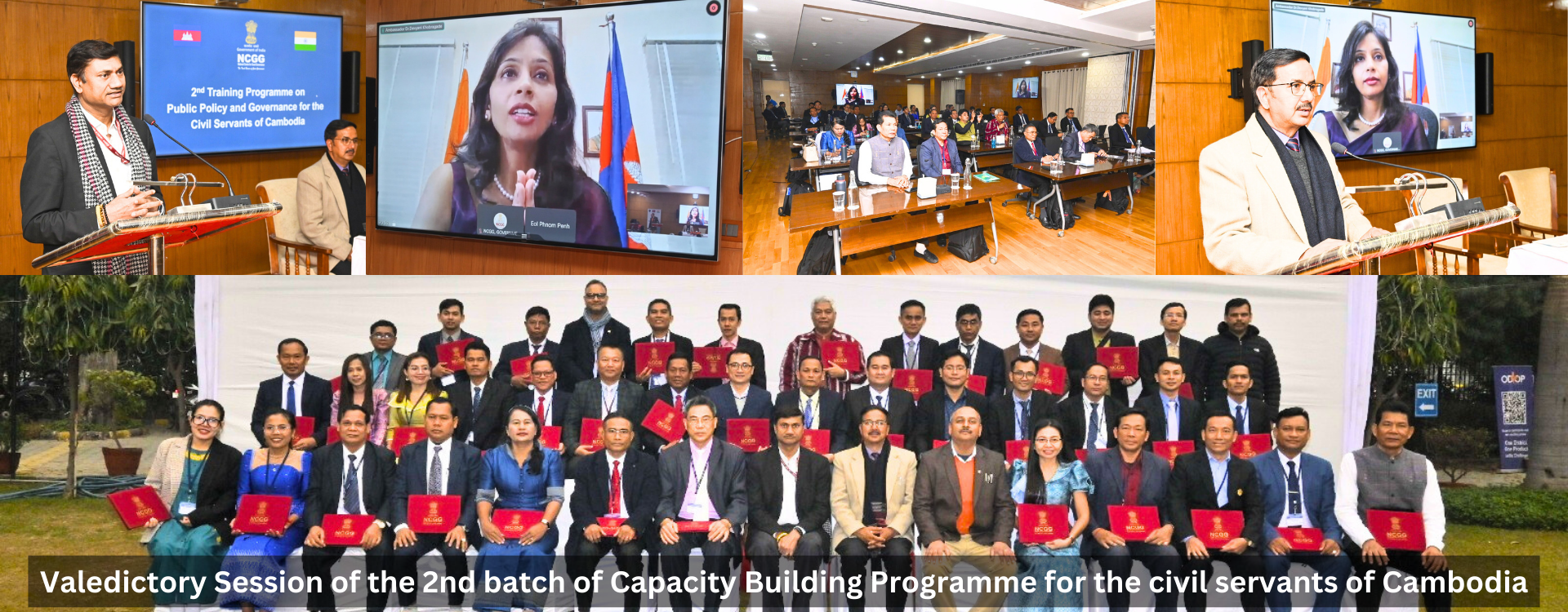 Valedictory Session of the 2nd batch of Capacity Building Programme for the civil servants of Cambodia