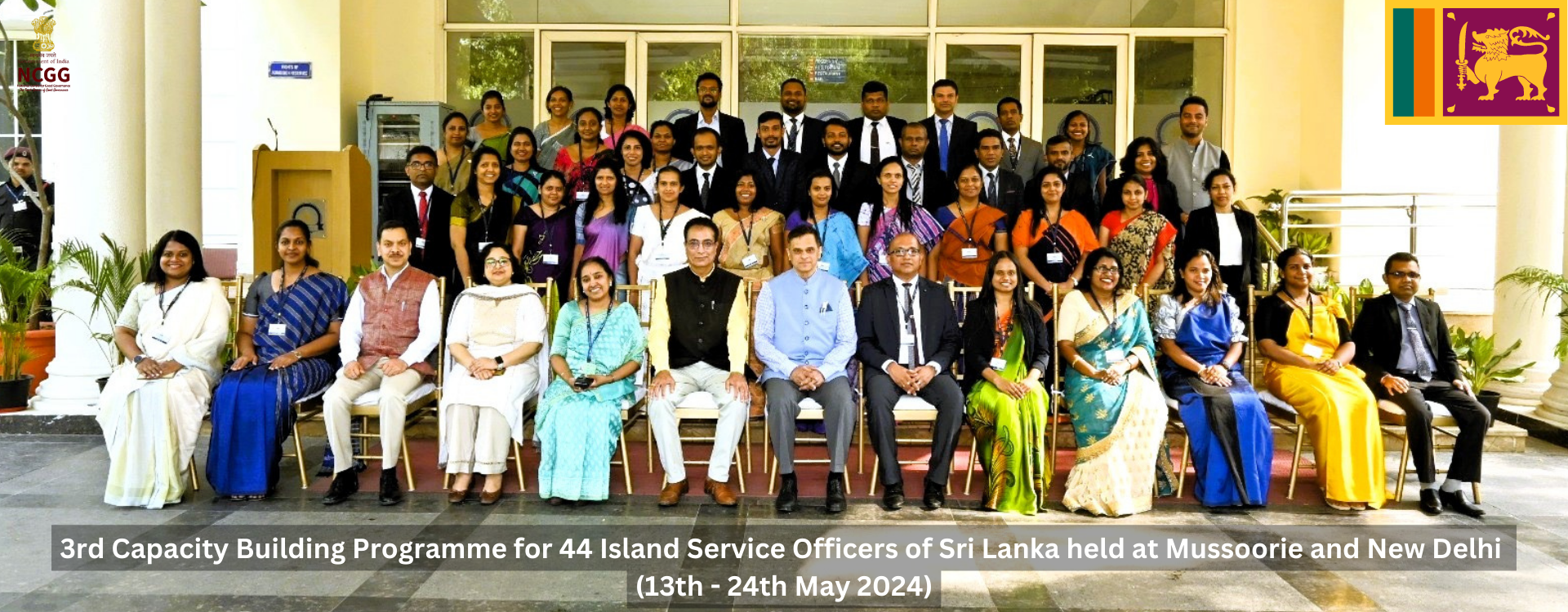 3rd Capacity Building Programme for 44 Island Service Officers of Sri Lanka held at Mussoorie and New Delhi