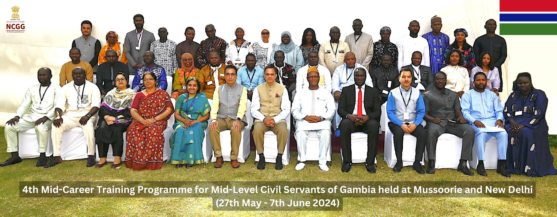 4th Mid-Career Training Programme for Mid-Level Civil Servants of Gambia held at Mussoorie and New Delhi