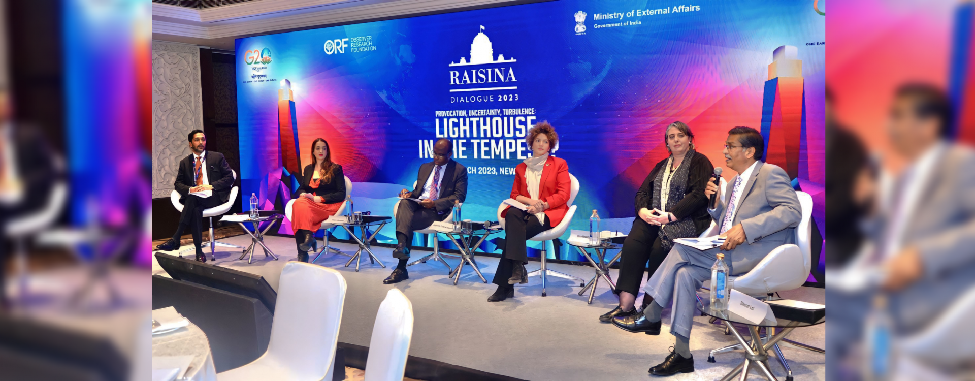 Shri Bharat Lal, DG, moderated a session on India Lighthouse - Piped Water to all at Raisina Dialogue 2023