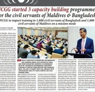 NCGG Started 3 capacity building programmes for the civil servants of Maldives & Bangladesh
