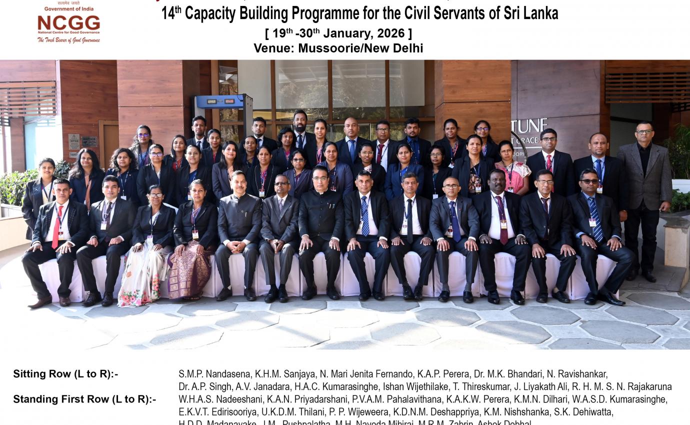 14th Capacity Building Programme for Sri Lanka (19th-30th January, 2026)