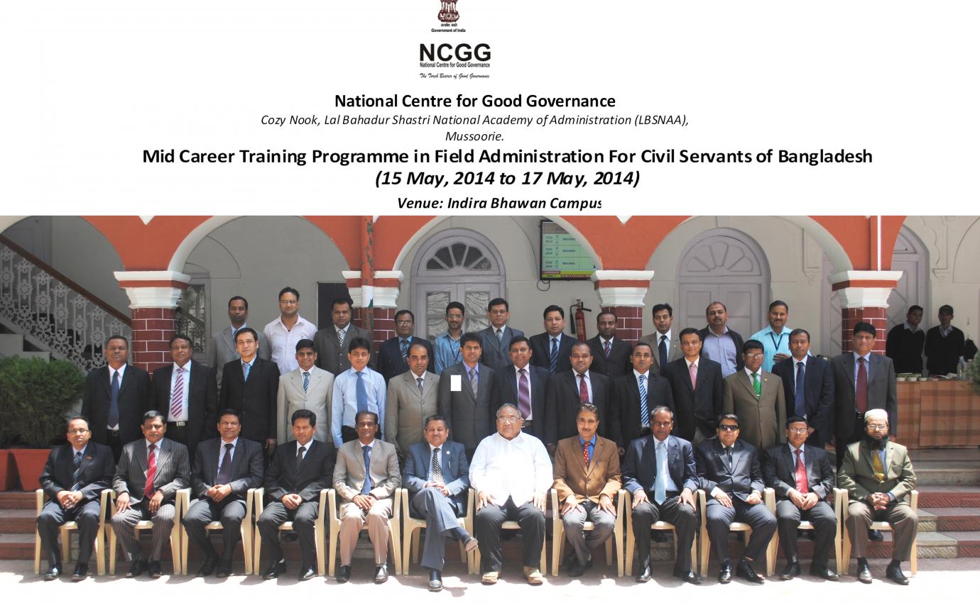 Capacity Building Programme - Bangladesh 
