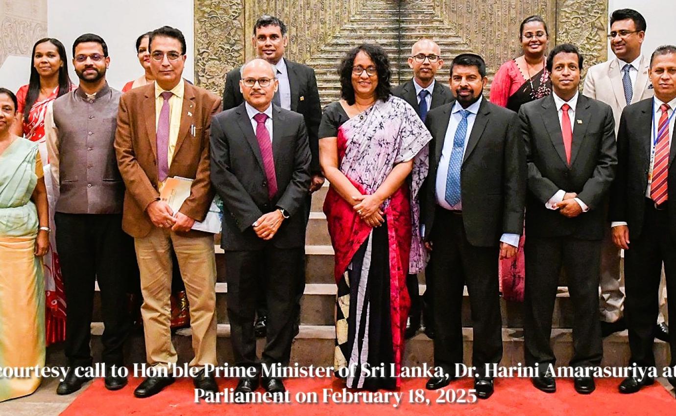 DG, NCGG paid courtesy call to Hon'ble Prime Minister of Sri Lanka, Dr Harini Amarasuriya at the Sri Lankan Parliament on February 18, 2025
